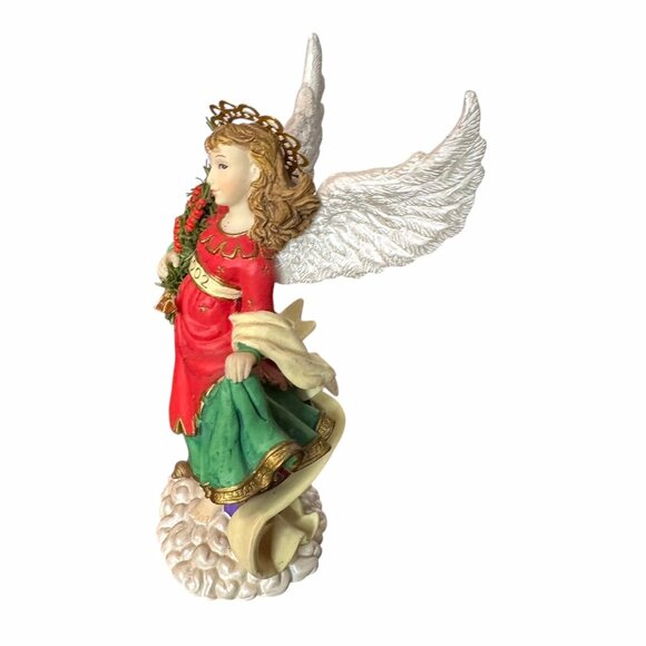 Vintage Angels Beside Me 2002 Rebecca Yuletide Joy Guardian Angel Figurine - Picture 6 of 14